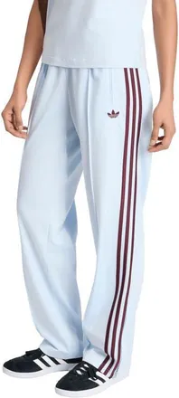adidas Originals Firebird Classic Recycled Polyester Track Pants in Crystal Sky/Maroon at Nordstrom, Size X-Small