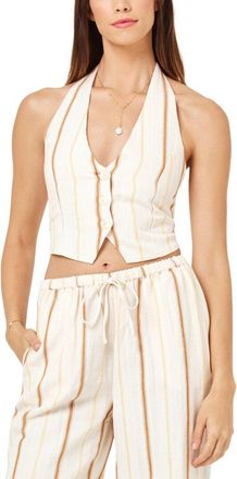 L*Space L*Space Beach House Linen-Blend Pant