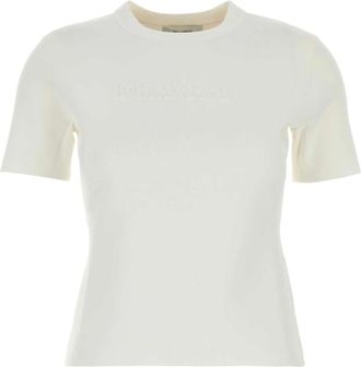Max Mara Tops, Dames, Wit, L, Adelio T-Shirt