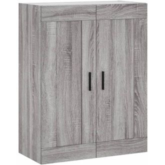 vidaXL Wall Mounted Cabinet Grey Sonoma 69.5x34x90 cm Engineered Wood Vidaxl