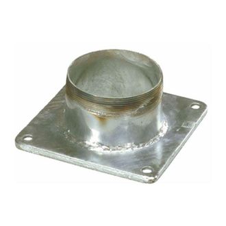 AMA Flangia quadrata con tronchetto &oslash;150mm