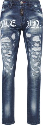 Philipp Plein Denim Trousers Super Straight Cut Philipp Plein TM