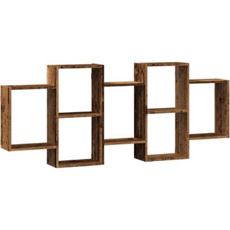 vidaXL Vidaxl - Estanter&iacute;a De Pared Madera Ingenier&iacute;a Envejecida 159x18x65 Cm