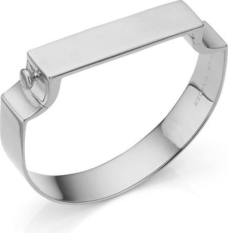 Monica Vinader Sterling Silver Signature Chunky Bangle