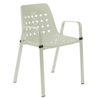 Schubiger M&ouml;bel Gartenstuhl Bermuda mit Armlehne Rundoval