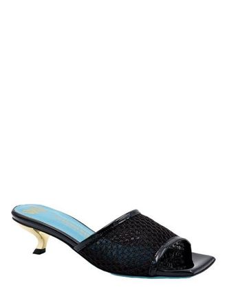 Valentina Rangoni Vesta Low Heel Mesh Slide in Black Nadina at Nordstrom, Size 8.5