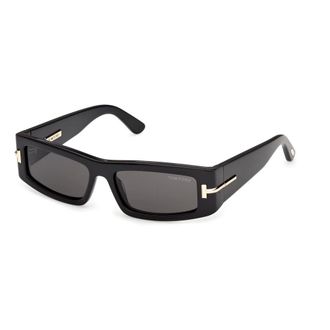 Tom Ford Sunglasses, unisex, Black, Size: 54 MM Icon Rectangle Frame