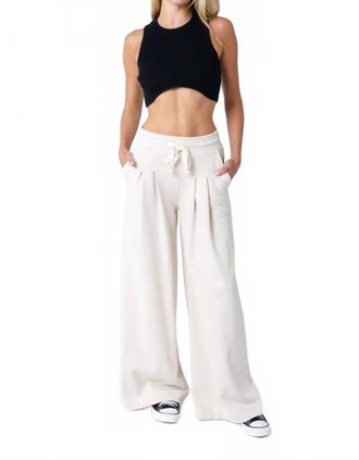 Olivaceous Firenze Pant In Ecru