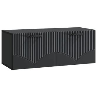 vidaXL Mueble Para Tv De Pared Negro 78,5 X 31 X 30 Cm Vidaxl