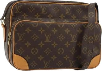 Louis Vuitton Pre-owned Cross Body Bags, female, Brown, Size: ONE SIZE Pre-owned Vintage Canvas Cross Body Bag