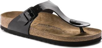Birkenstock Womens Gizeh Regular Width In Black Patent