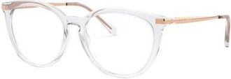 Michael Kors 51mm Square optical glasses in Transparent at Nordstrom