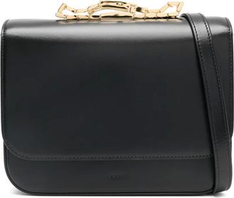 sacai Leren crossbodytas - Zwart