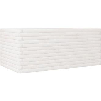 vidaXL Garden Planter White 110x60x46 cm Solid Wood Pine vidaXL