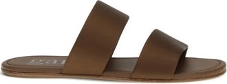 Pedro Garcia Sandali Pilia con doppia fascia - Marrone