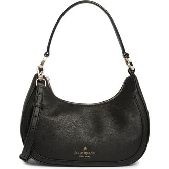 Kate Spade New York Leila Pebbled Leather Shoulder Bag in Black at Nordstrom Rack