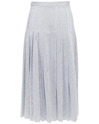 Celine Celine Striped Box Pleated Skirt, Size Fr 36 (Authentic Pre-Loved)