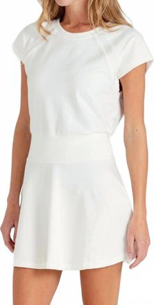 Sundays Azure Mini Dress In Coconut Milk