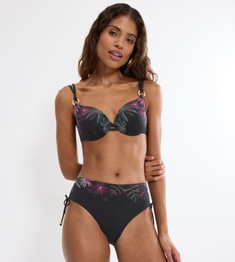 Triumph B&uuml;gel-Bikini-Top TRIUMPH, Damen, Gr. 38, Cup C, schwarz combi, Obermaterial: 55% Polyamid, 45% Elasthan, Bikini-Oberteile B&uuml;gel-Bikini-Top