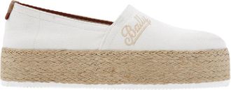 Bally Felly Logo Cotton Espadrilles, Brand Size 37 ( US Size 6.5 )