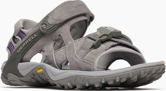Merrell Womens Merrell Kahuna III Suede Womens Charcoal/Paloma Sandals - Grey - Size: 5