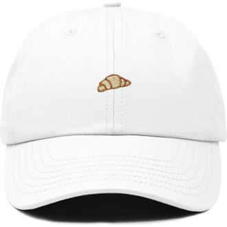 Dalix Croissant Dad Cap in White at Nordstrom
