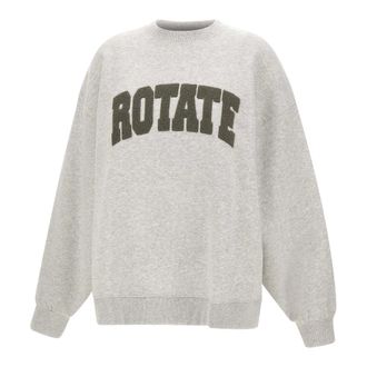 Rotate ROTATE Birger Christensen, Sweatshirts, female, Gray, Size: L Rotate Birger Christensen Sweaters Grey