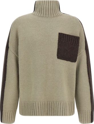 J.W.Anderson J. W. Anderson two Tone Patch Pocket Sweater