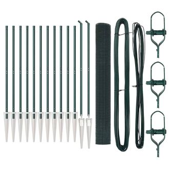 Berkfield Home Welded Wire Fence with 13 Spike Posts Green 1.2x25 m Steel