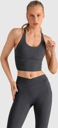 Bloch Ladies Apex Longline Bra Top, Vanilla Custard