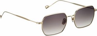 Entourage Of 7 Unisex Enkai Square Eyeglasses In Gold
