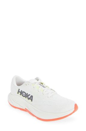 Hoka One One Rincon 4 Running Shoe in Frost /Neon Yuzu at Nordstrom, Size 5.5