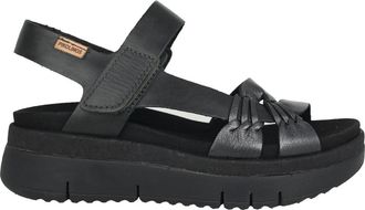 Pikolinos Palma Wedge Sandal - Dames - Sleehakken - Zwart - 37 EU - Schoenen