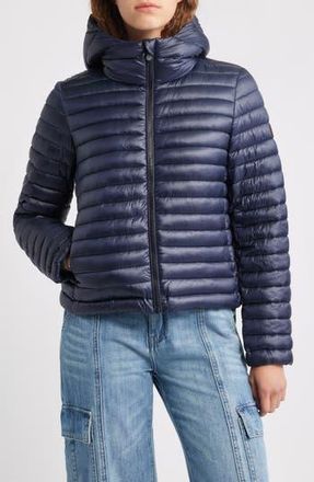 Save The Duck Babe Puffer Jacket in Blue Black at Nordstrom Rack, Size 1(S)