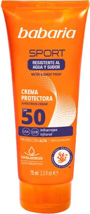Babaria Unisex SPORT CREMA SPF50 75ML SPORT CREAM SPF50 75ML, Negro, Standard