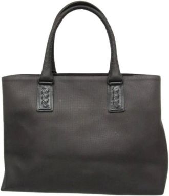 Bottega Veneta Pre-owned Tote Bags, male, Black, Size: ONE SIZE Pre-owned Marco Polo Tote Bag