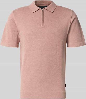 Jack & Jones Regular Fit Poloshirt mit Rei&szlig;verschluss Modell MILANO in Altrosa, Gr&ouml;&szlig;e XXL