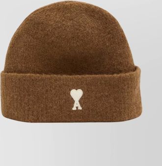 Ami knitted alpaca wool blend beanie