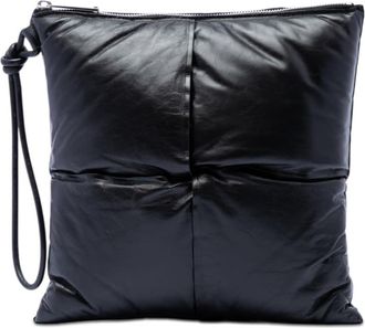 Bottega Veneta Pre-owned Bottega Veneta Nappa Intrecciato Padded Square Wristlet Pouch Unisex MPDCFAR1GLTD3NCX