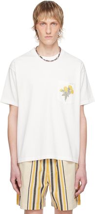 Tシャツ・カットソー BODE White Cotton Georgette Blouse Y's BORN PRODUCT] THIN COTTON TWILL OVERSIZED DRESS – THE