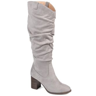 Journee Collection Womens Aneil Stacked Heel Knee High Boots