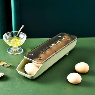 OEM Caja Apilable Para Guardar Huevos En El Refrigerador: Organiza Hasta 12 Huevos, Sirve Como Bandeja Y Recipiente Para Almacenar Alimentos En La Cocina 