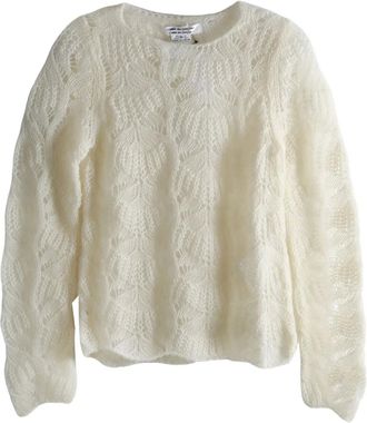 Comme Des Garçons openwork sweater - White
