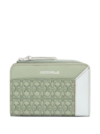Coccinelle Lorren monogram zip wallet - Verde