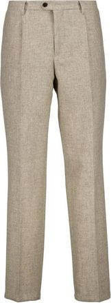 Profuomo Wool Broeken - Heren - Nette broeken - Beige - XL - Wol - Broeken
