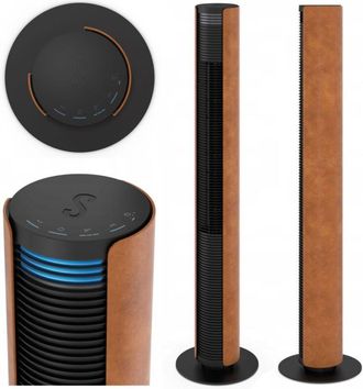 Stadler Form Ventilador De Columna De Piso Peter Cuero Sint&eacute;tico 2 Stadler Form Piel Piloto