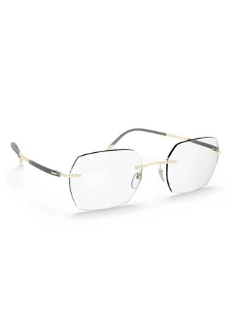 Silhouette Bril met geometrisch montuur - Zwart