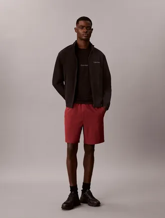 Calvin Klein Calvin Klein Mens Graphic Monogram Woven Shorts - Red - XL