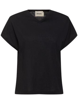 【関税込み】KHAITE ブラック The Samson Tシャツ Samson T-Shirt in Washed Black – KHAITE