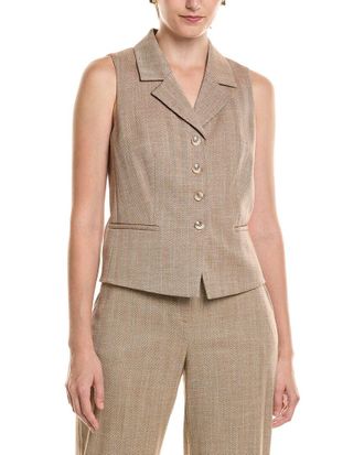 Anne Klein Herringbone Vest